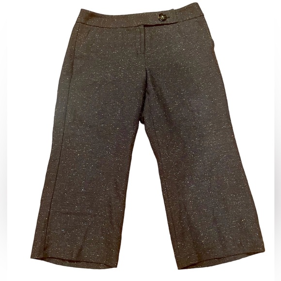 Bandolino Women’s Speckled Tweed Cropped Wide Leg Pants SZ 8 - Picture 1 of 13